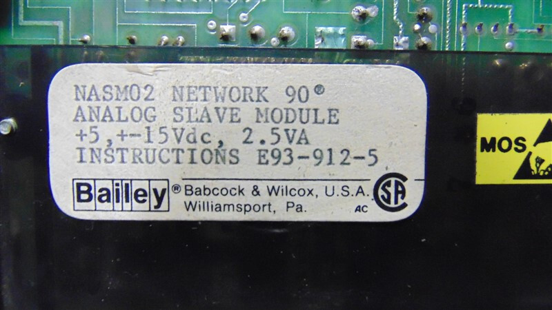 USED Bailey Controls NASM02 Network 90 Analog Slave Module