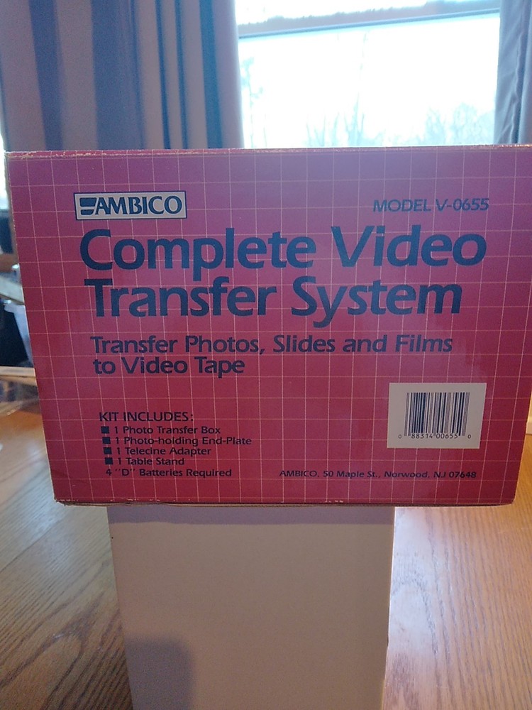 Ambico Model V-0655 Complete Video Transfer System 4 D Batteries Required