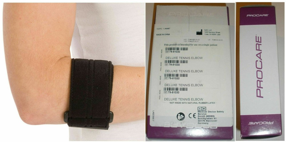 *1-Pack* Procare Tennis Elbow Deluxe Support Brace Strap Universal 79-81030