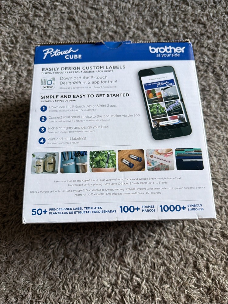 Brother P-Touch Cube Smartphone PT-P300BT Bluetooth Wireless Label Maker
