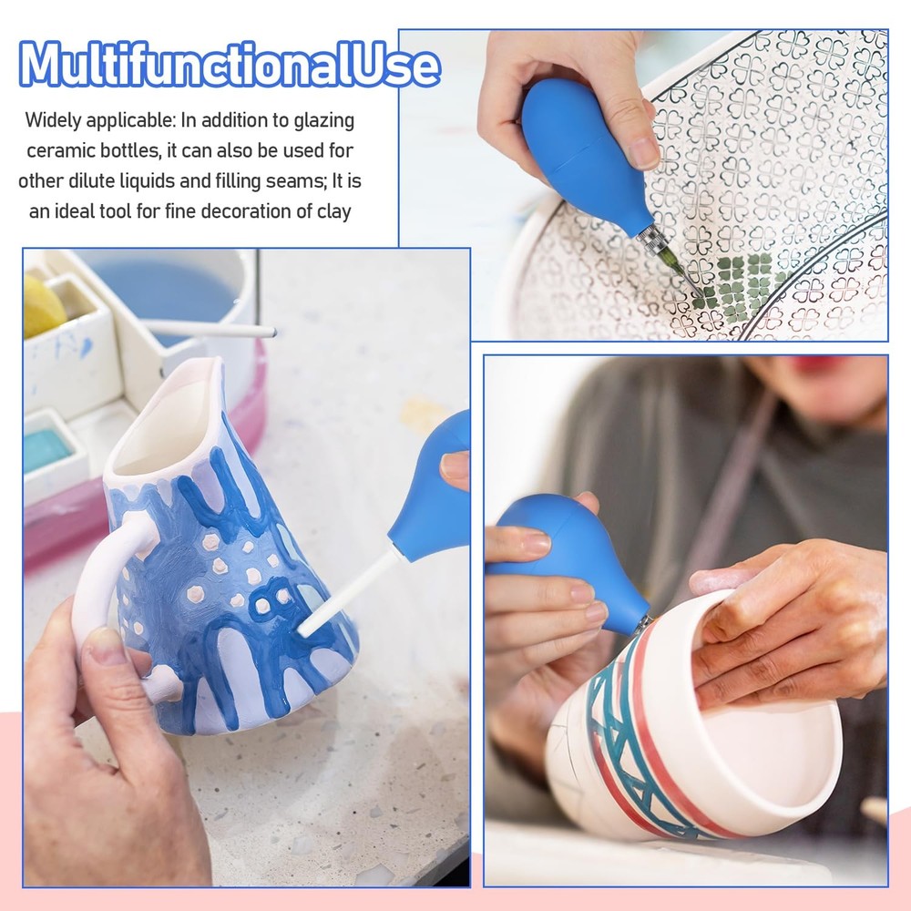 150 PCS Pottery Tools Supplies Ceramic Precision Applicator, Multicolor