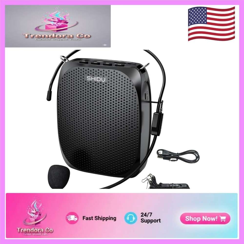 Durable Portable Voice Amplifier with 10W Output for Classrooms & Outdoor Use