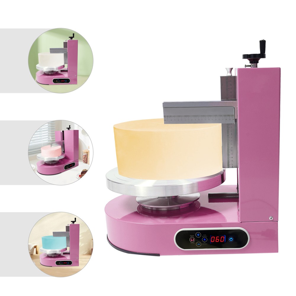 Adjustable Cake Cream Spreading Machine Cake Decorating Machine W/LCD Display
