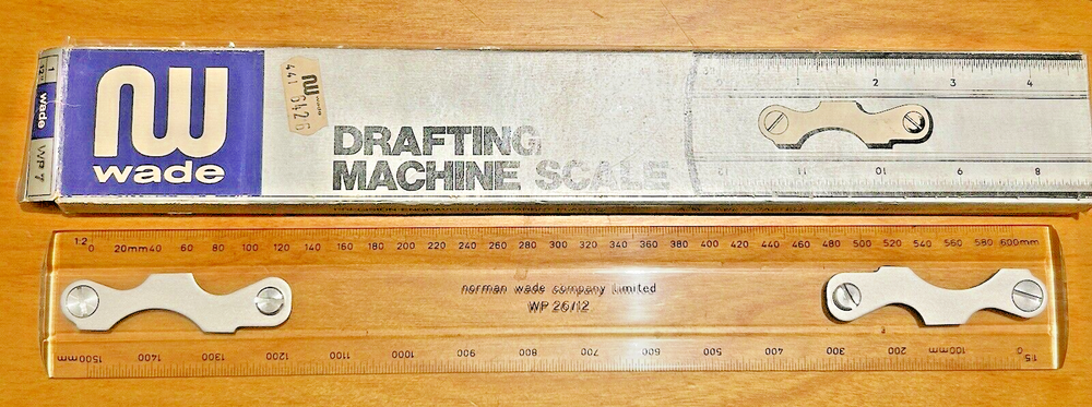 NORMAN WADE WP 26 / 12 inch Drafting Machine Scale, NEW