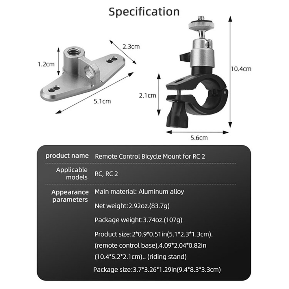 Remote Control Riding Bracket Accessories For RC/RC 2 Remote Control with Screen