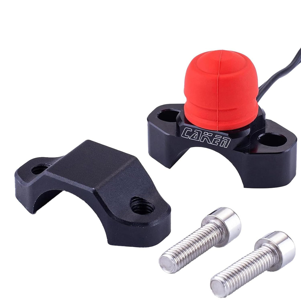 2 PCS CNC Motorcycle ATV Water Proof Engine Start Stop Kill Switch Button for El