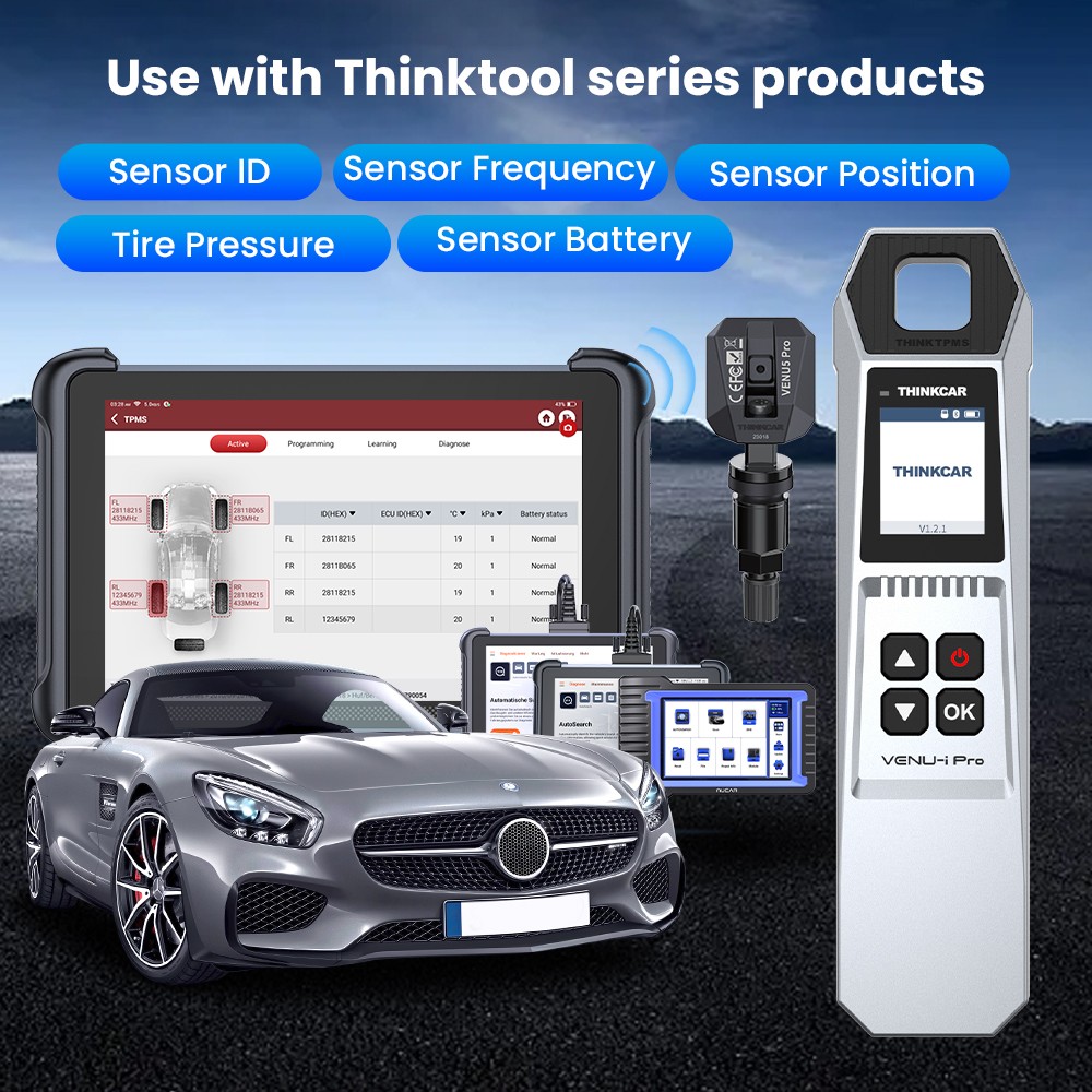 Thinkcar VENU-iPRO TPMS Programmer Tire Pressure Diagnose Sensor Detect Relearn