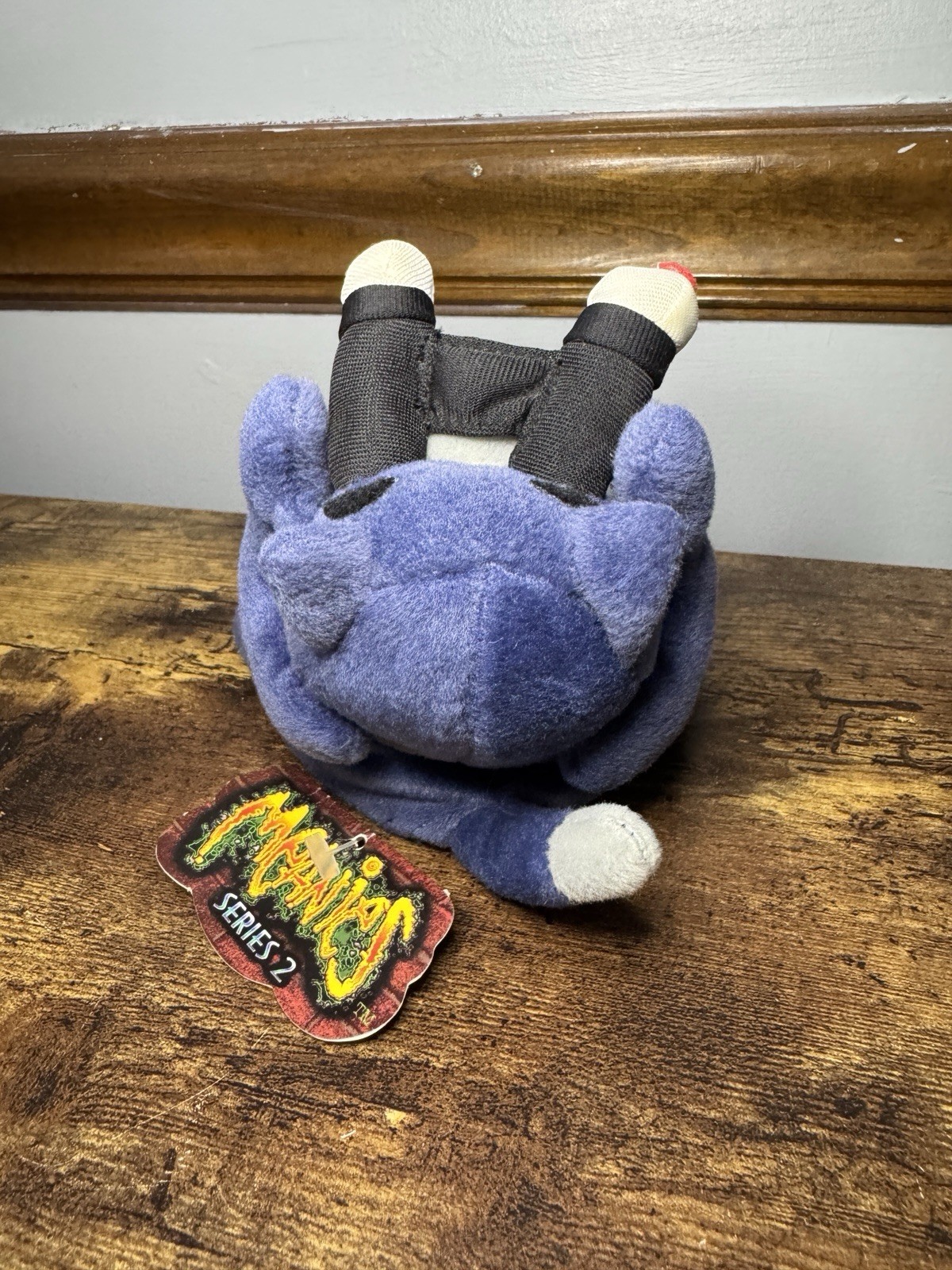 Idea Factory 1998 Meanies Series 2 Peeping Tom Cat Bean Bag Plush