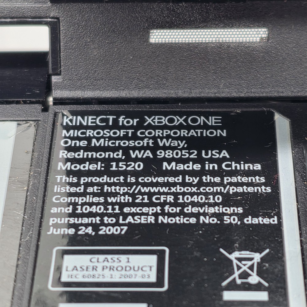 Microsoft Xbox One Kinect Wired Motion Sensor Black Model 1520 OEM
