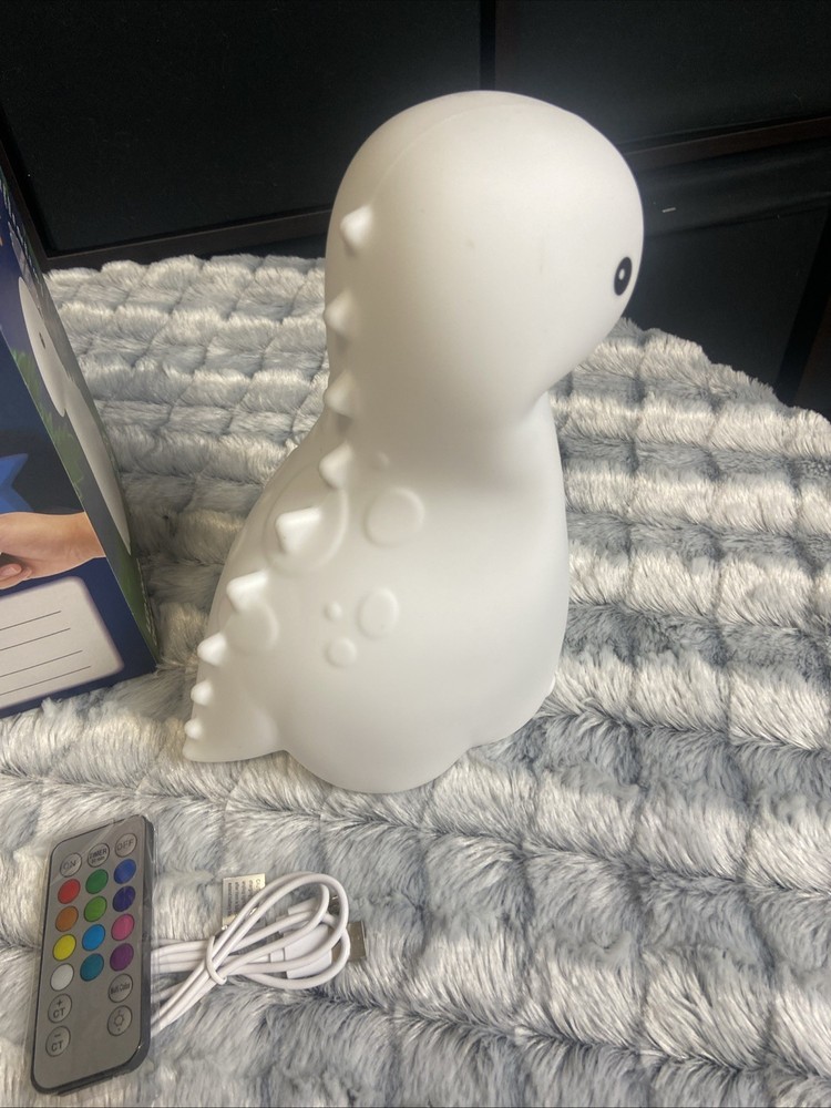 Globe Brontosaurus - Rechargeable LED Color Changing Tap Light w/Remote - Night