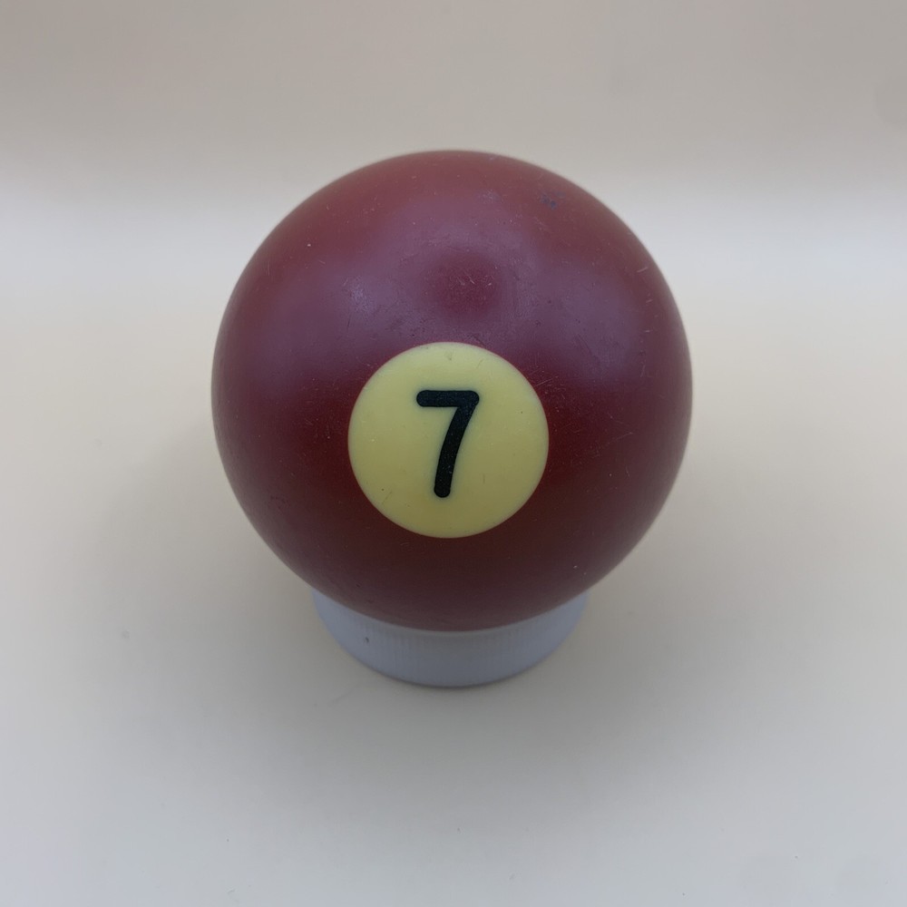 Vintage Replacement Pool Ball Billiards Maroon Solid #7 Ball 2 1/4" Diameter