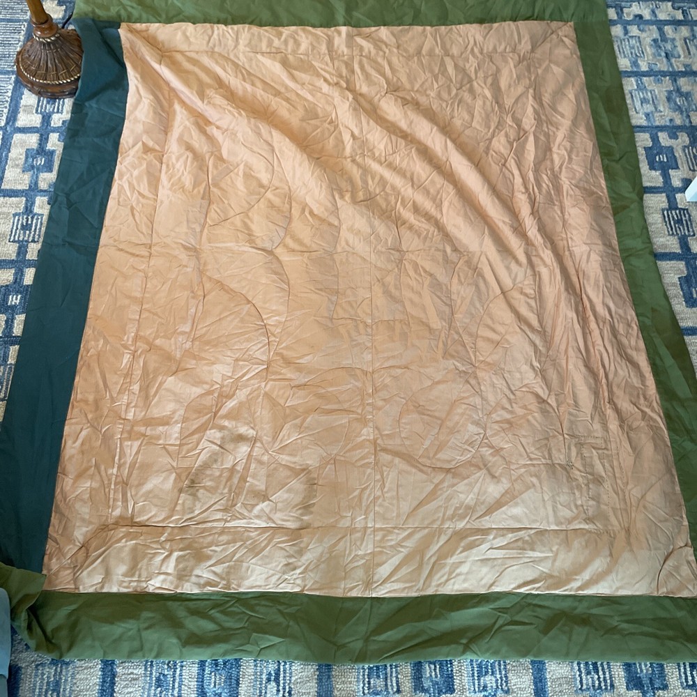 Antique Down filled Quilt Blanket As Found