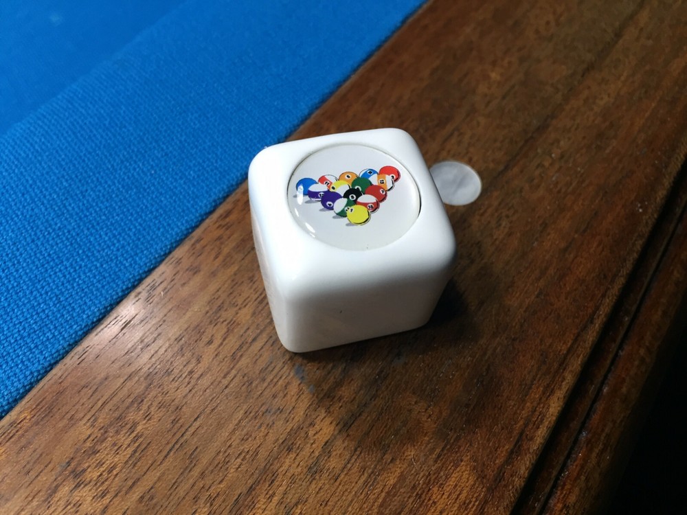 8-Ball Rack Billiard Pool Cue Tip Chalk Holder Table Chalker