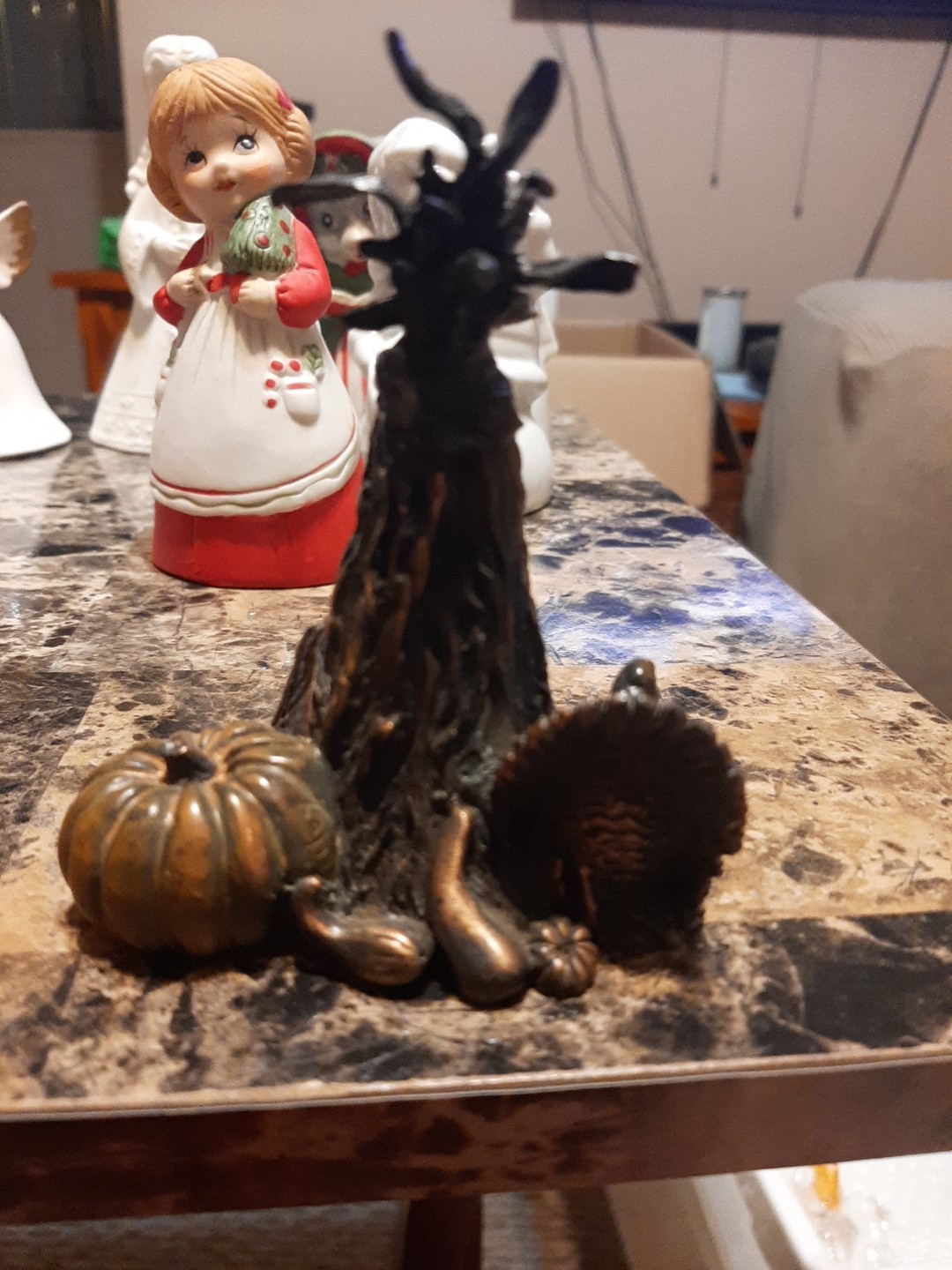 Bronze Thanksgiving/Fall Decoration Bell Made in Ukraine