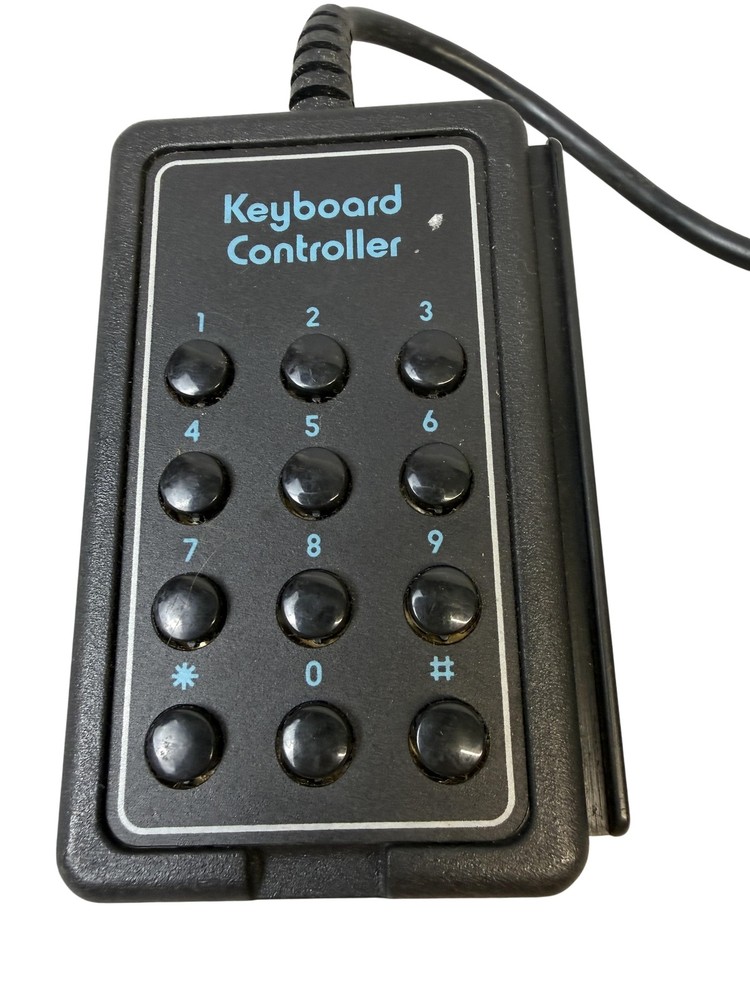 Vintage Atari Keyboard Controller 12-Button Keypad 9-Pin AMP Plug