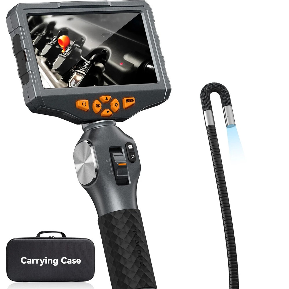 Articulating Borescope Two-Way Articulation Head 5" Endoscope Inspection Camera