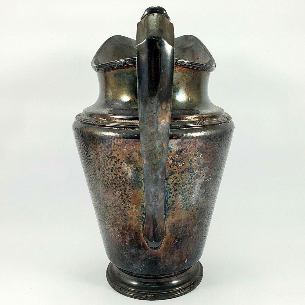 Vintage 1928 Reed & Barton Water Pitcher Hammered Surface Pattern 5585