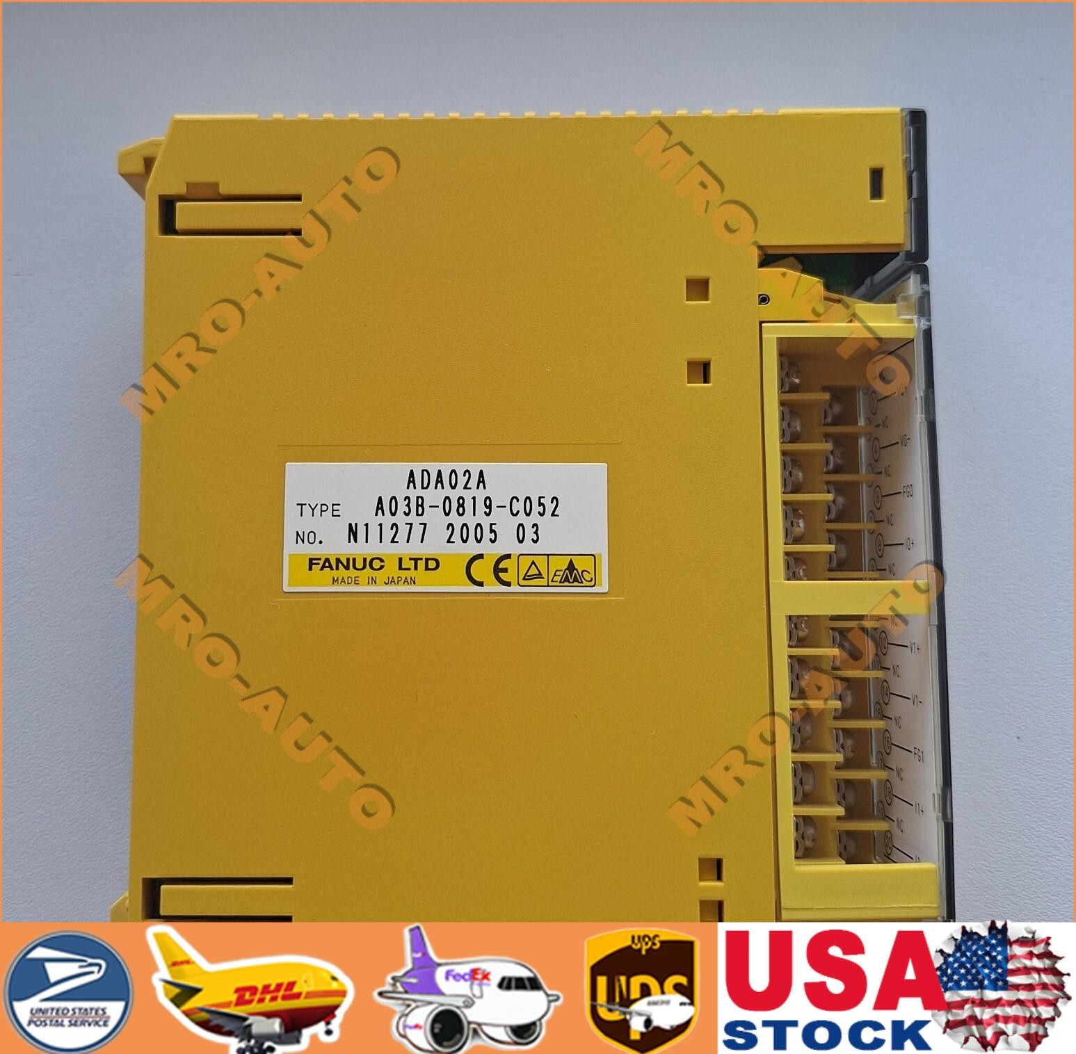 Fanuc A03B-0819-C052 analog output module ADA02A.