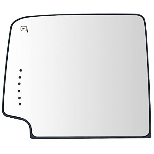 Left Driver Side Heated Towing Mirror Glass Replacement For Left (Driver Side)