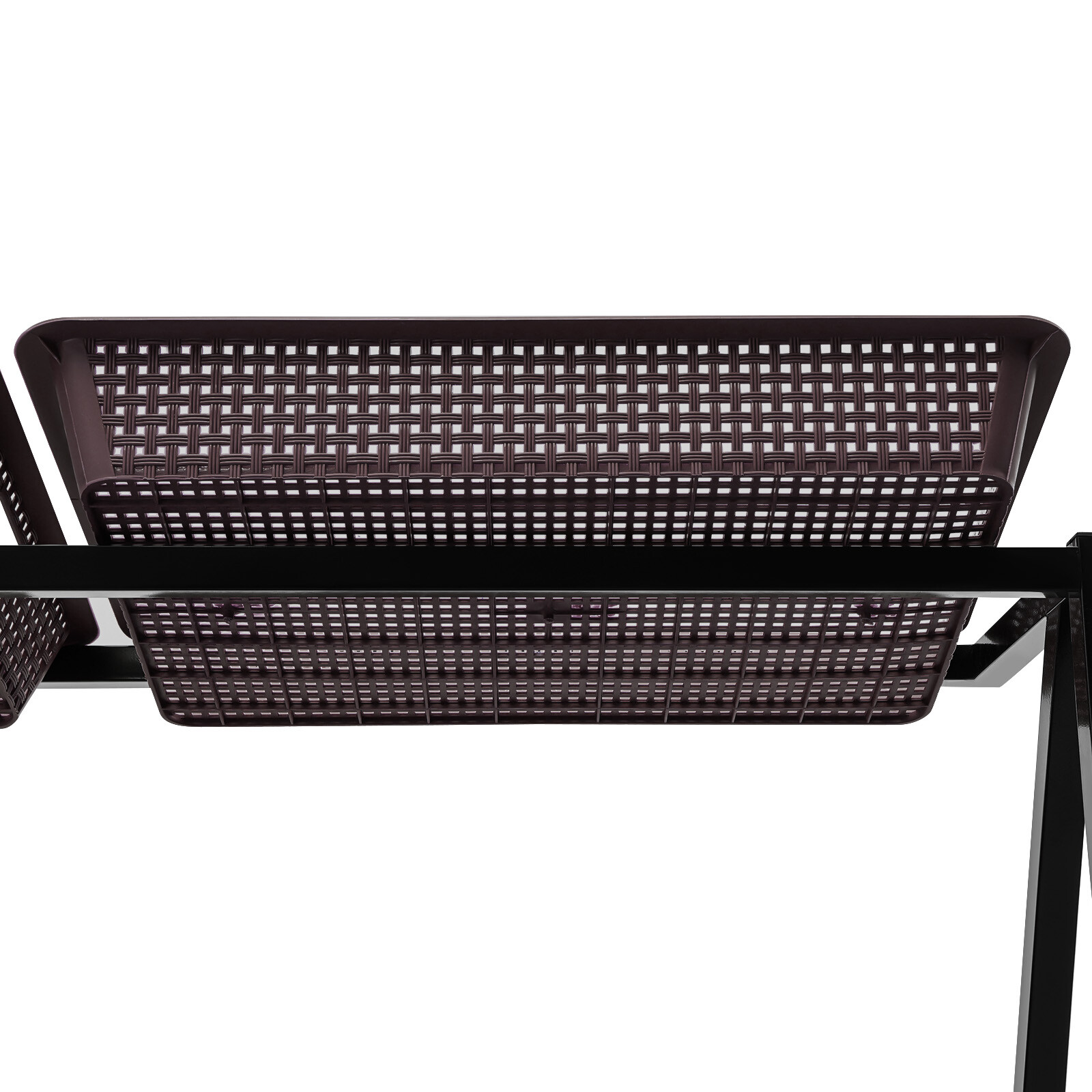 Market Retail Display Rack Shelf + 10x Merchandiser Fruit Vegetable Snack Basket