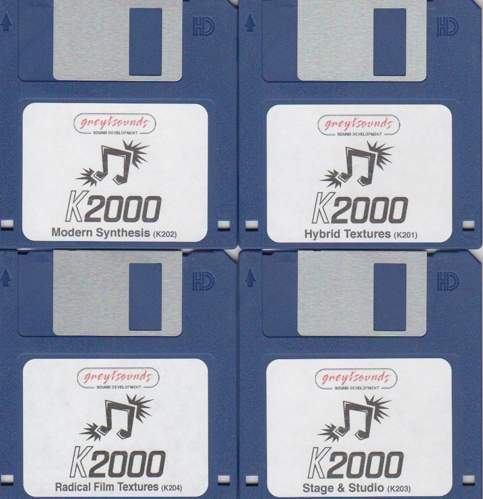 Kurzweil K2000 synth patches - 4 Floppy Disk Set