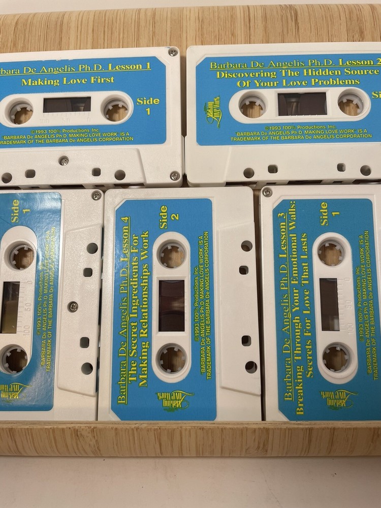 Barbara De Angelis Bundle VHS Audio Cassettes Guidebook