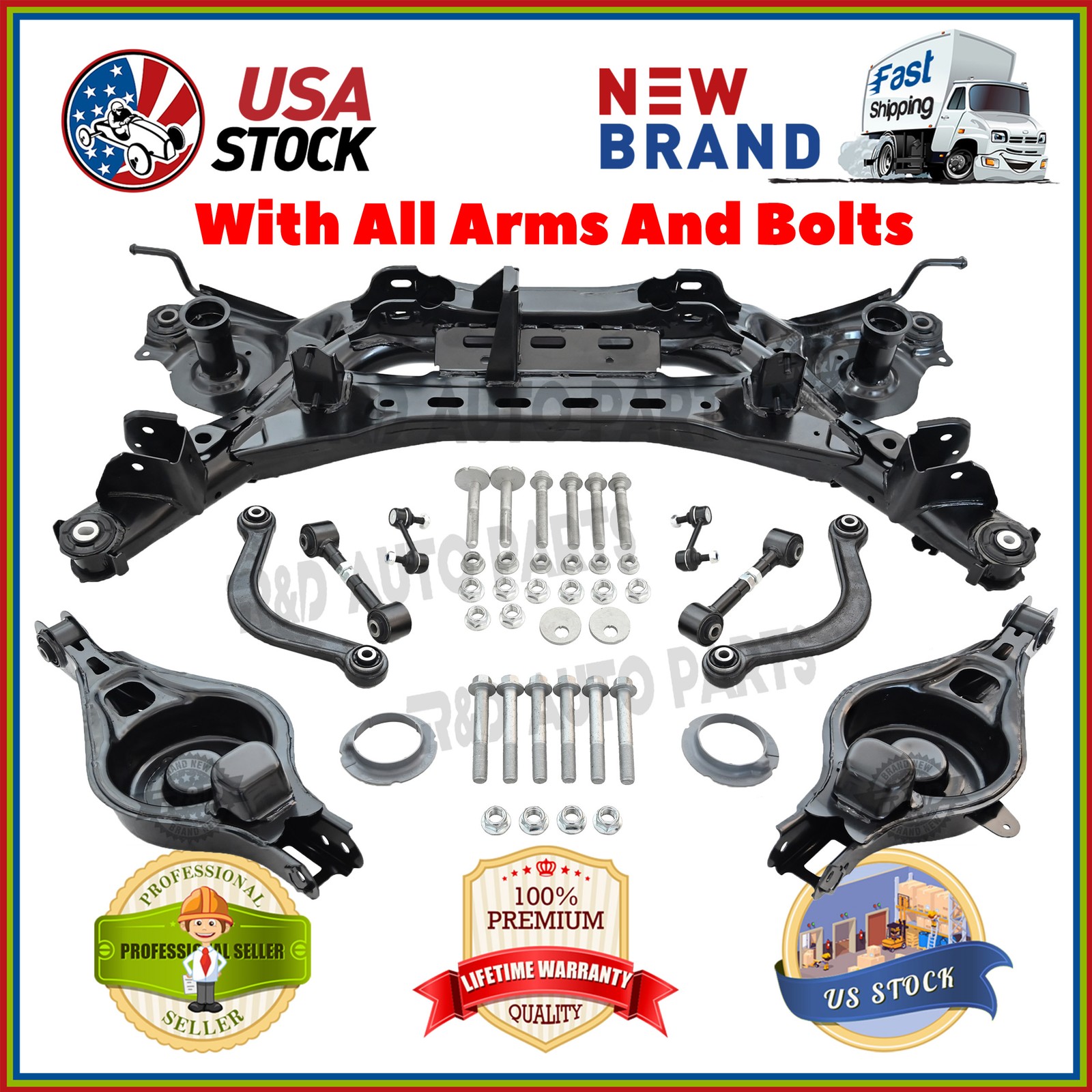 Rear Subframe Crossmember Suspension for Mazda 6 2009-2013 With Arms/Bolts Kits