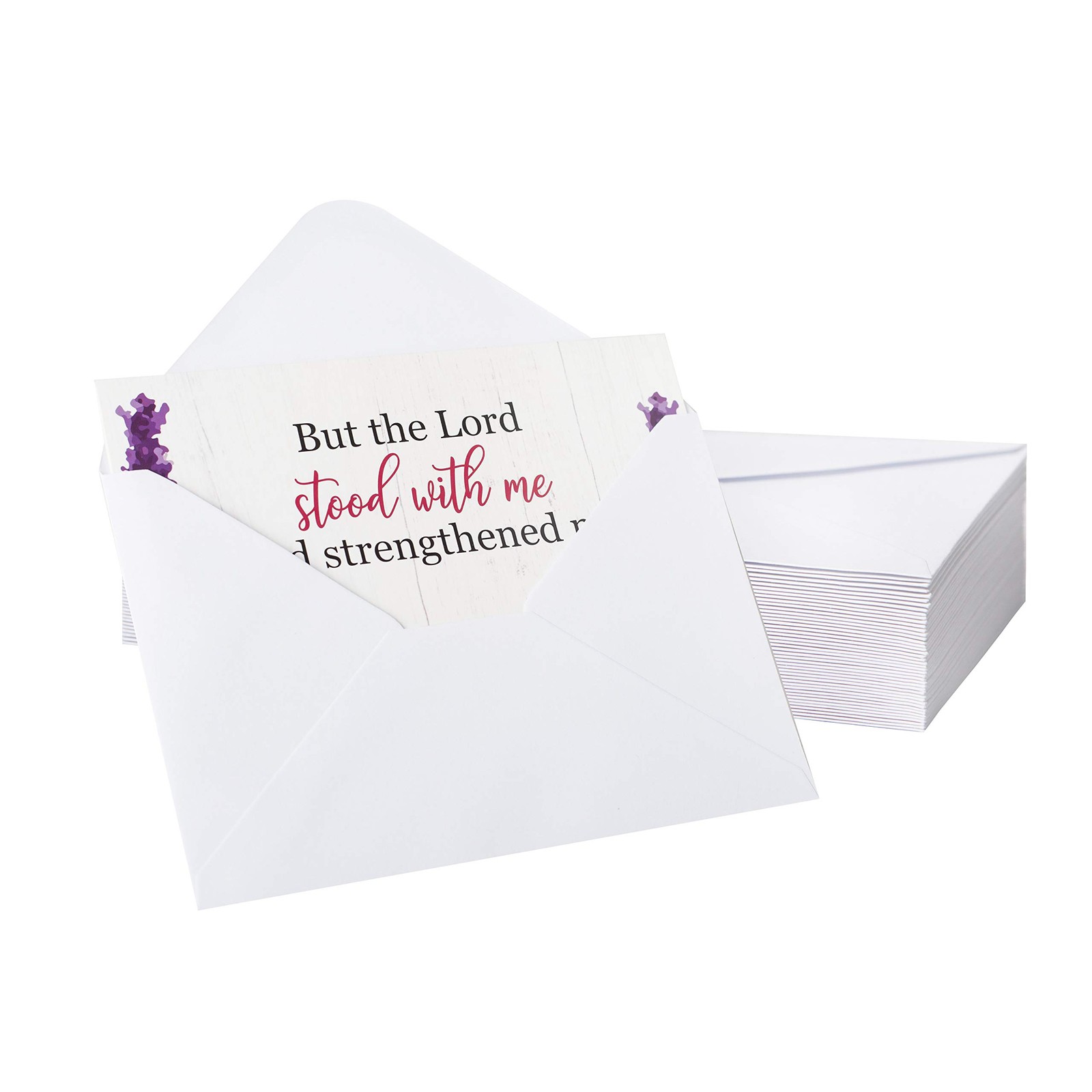 Bargain Paradise 24 Christian Greeting Cards - 4 x 6 inches, White