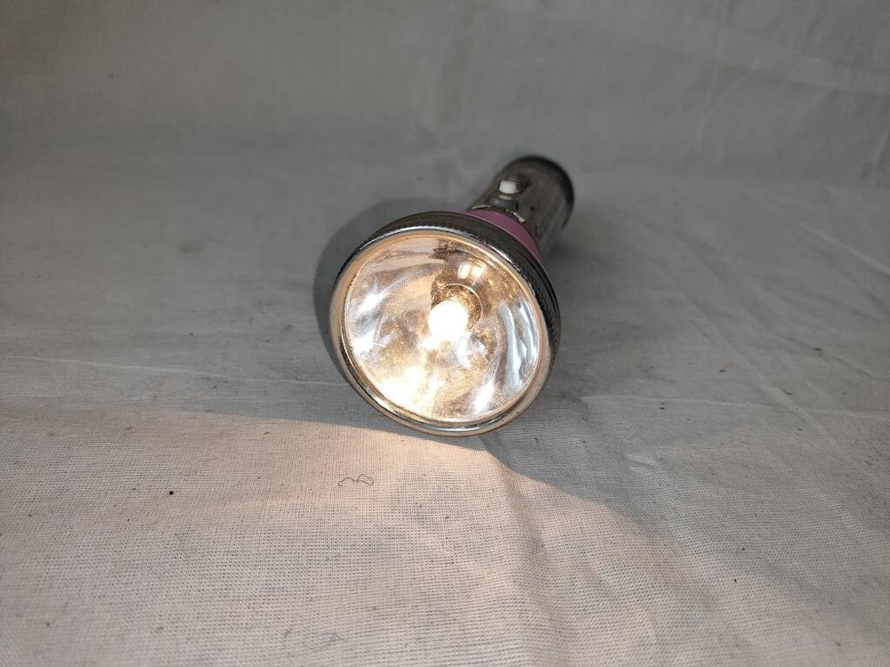 1 pcs USSR Soviet Military Flashlight with Belt Clip Morse Code Button , NEW