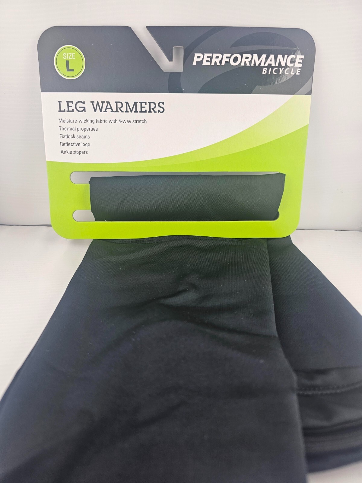 Performance Leg Warmers (Black) Size Large , 1 pair