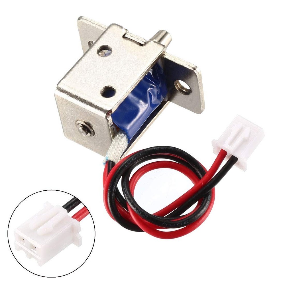 DC 12V 0.43A 4mm Mini Electromagnetic Solenoid Lock Push Pull Type for Door Lock