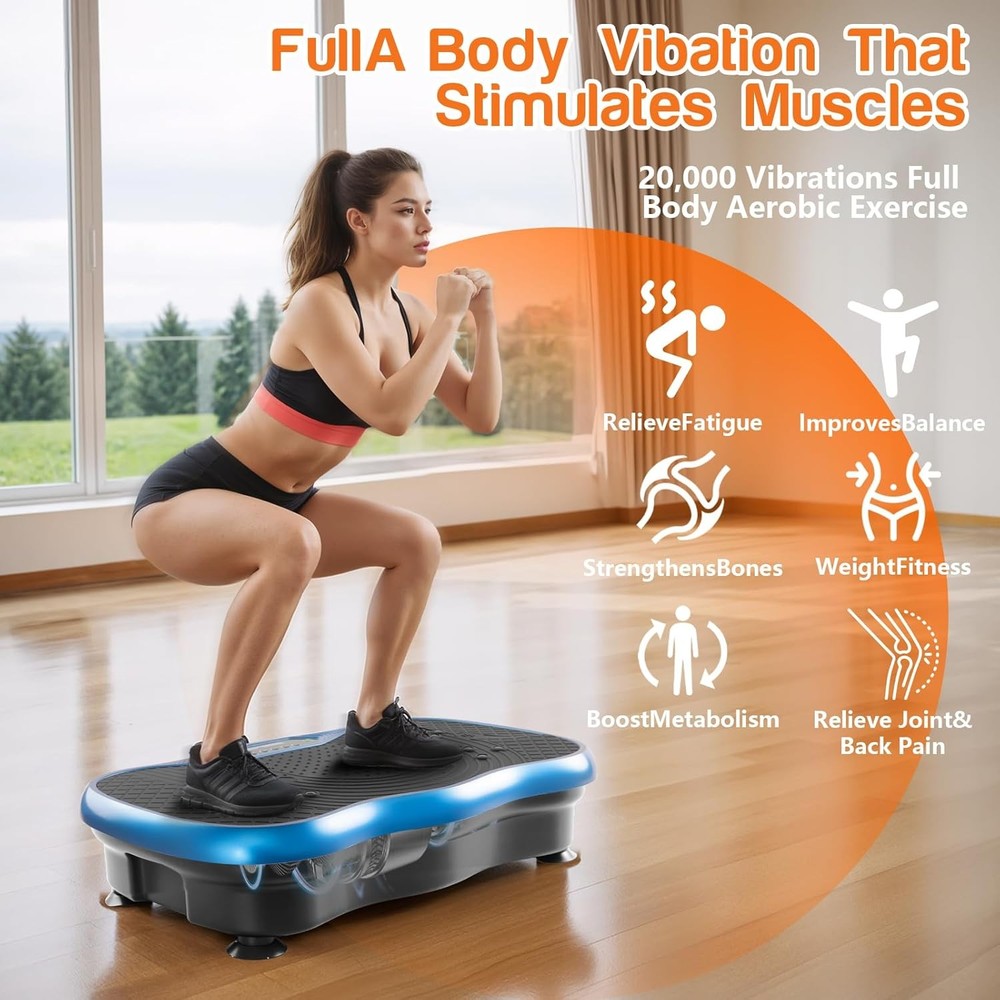 Vibration Plate Exercise Machine 10 Modes Full Body Workout