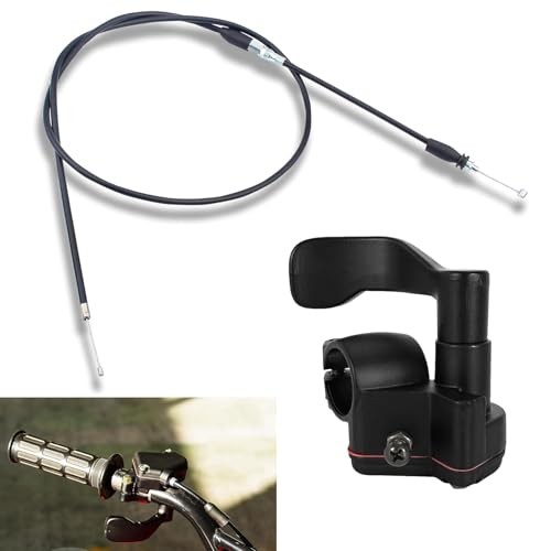 Pack-1 Motorcycle Thumb Controller Throttle Cable, 46.5" Metal Durable