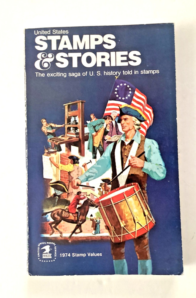 A USPS edition 1974 "US Stamps and Stories" a History and Values of US Stamps