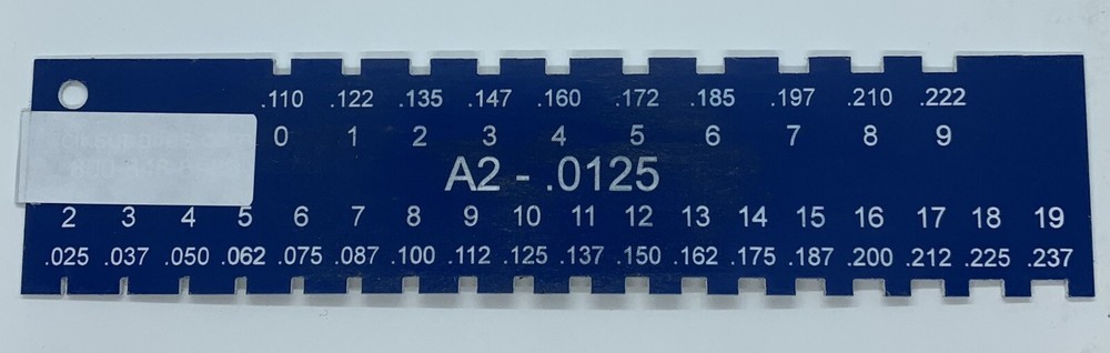 Locksmith Pin Gauge for SFIC A2