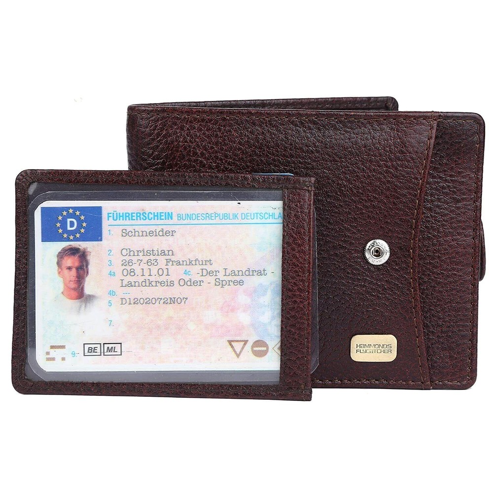 New RFID Protected Brown Leather Wallet for Men
