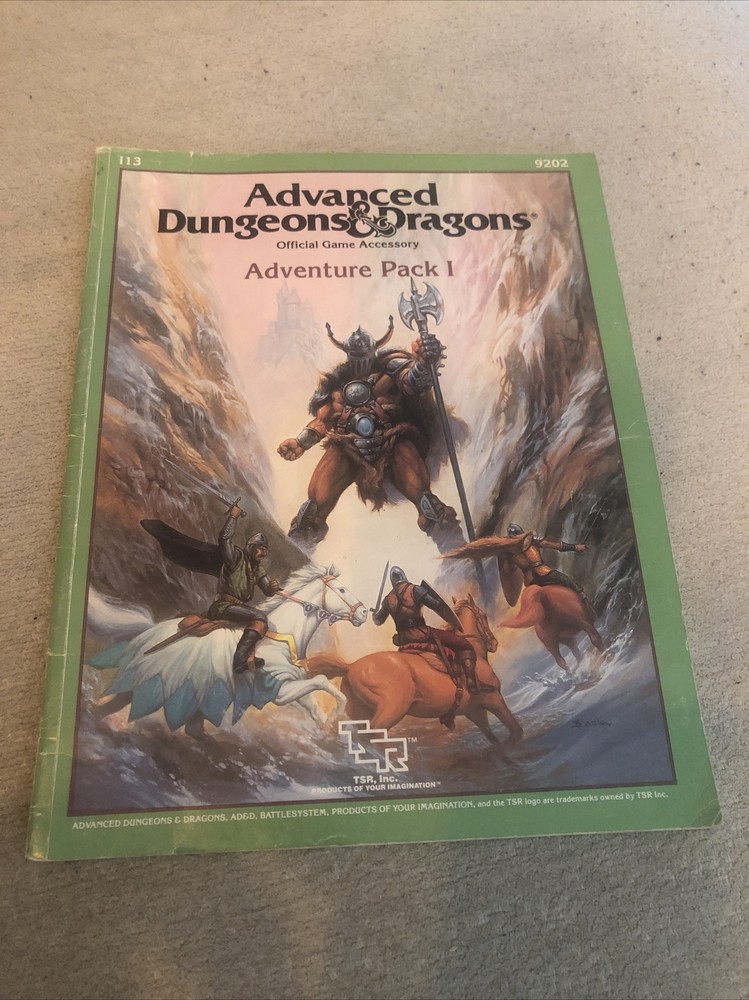 ADVANCED DUNGEON & DRAGONS , 1987 ADVENTURE PACK 1, #9202