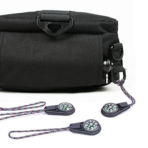 Compass Bulk Mini Compass for Navigation Lesson,Plastic Compasses 50PCS Black