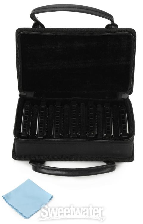 Fender Blues Deluxe Harmonica - 7-pack with Case