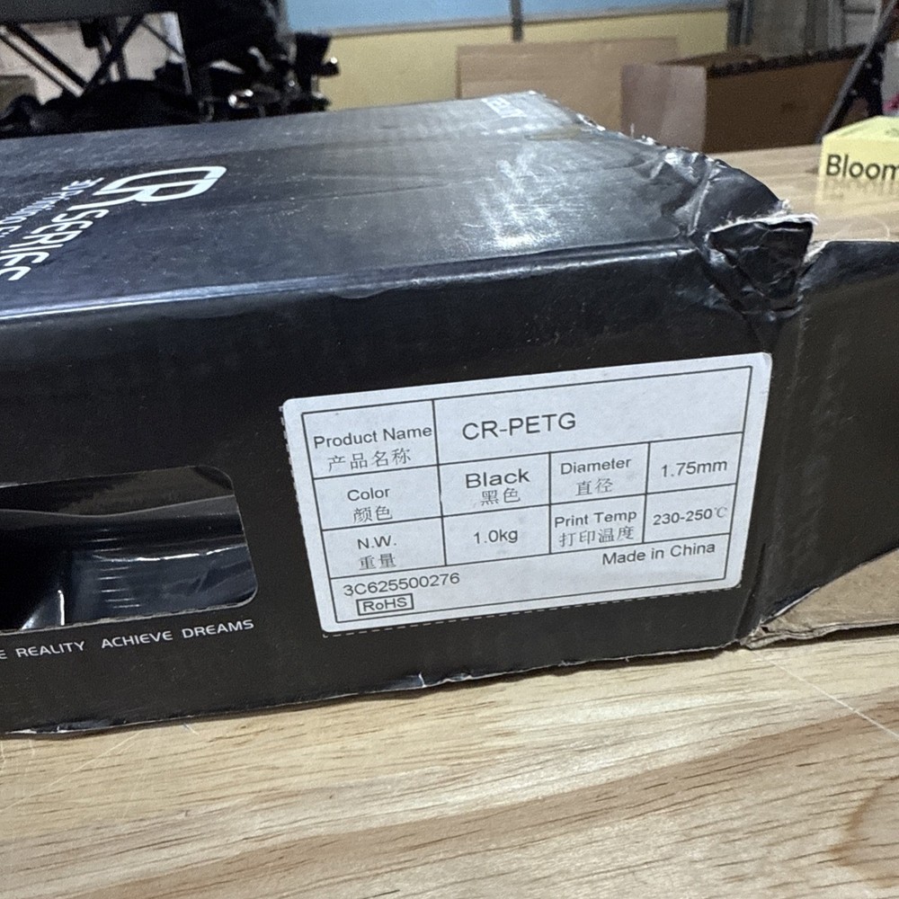 Creality Cr-Petg Black Plastic Filament,3D Printer
