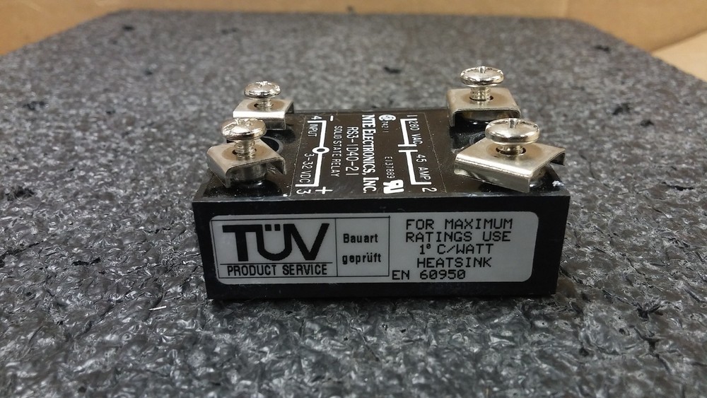 NTE Electronics RS3-D40-2 Solid State Relay with Heatsink