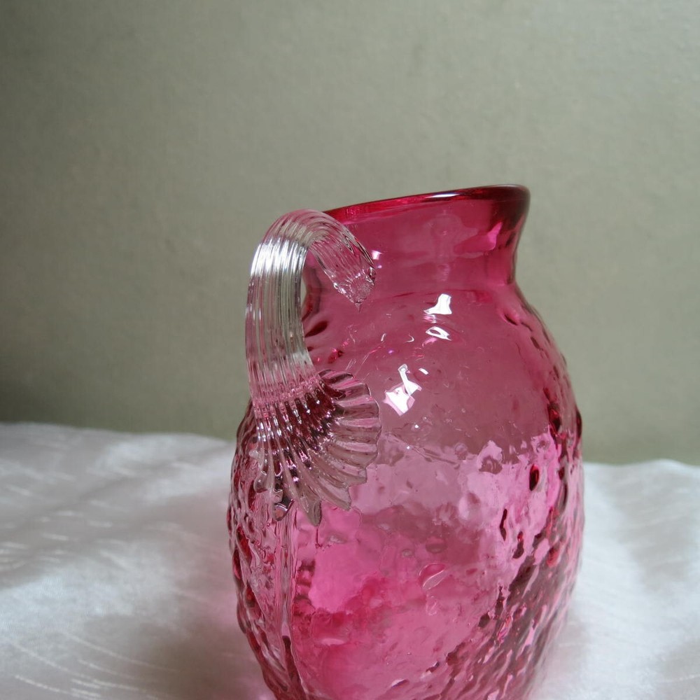 Petite MCM Handblown Cranberry pitcher