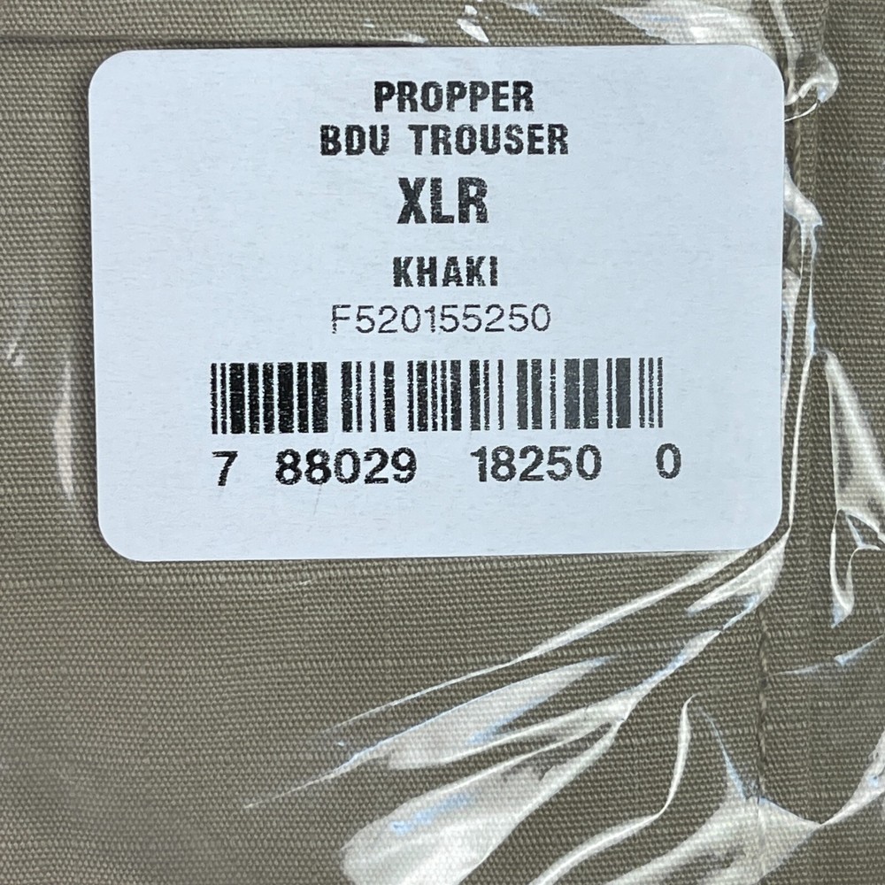 NEW BDU Propper Pants - Tan - X-Large Regular