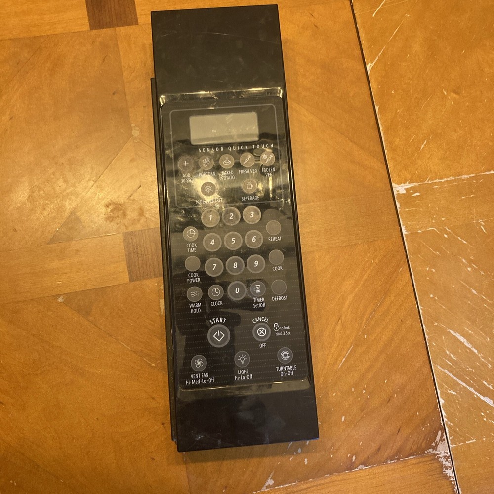 Whirlpool Microwave Control Panel - Black (No Board)  Part # 461-642-0034
