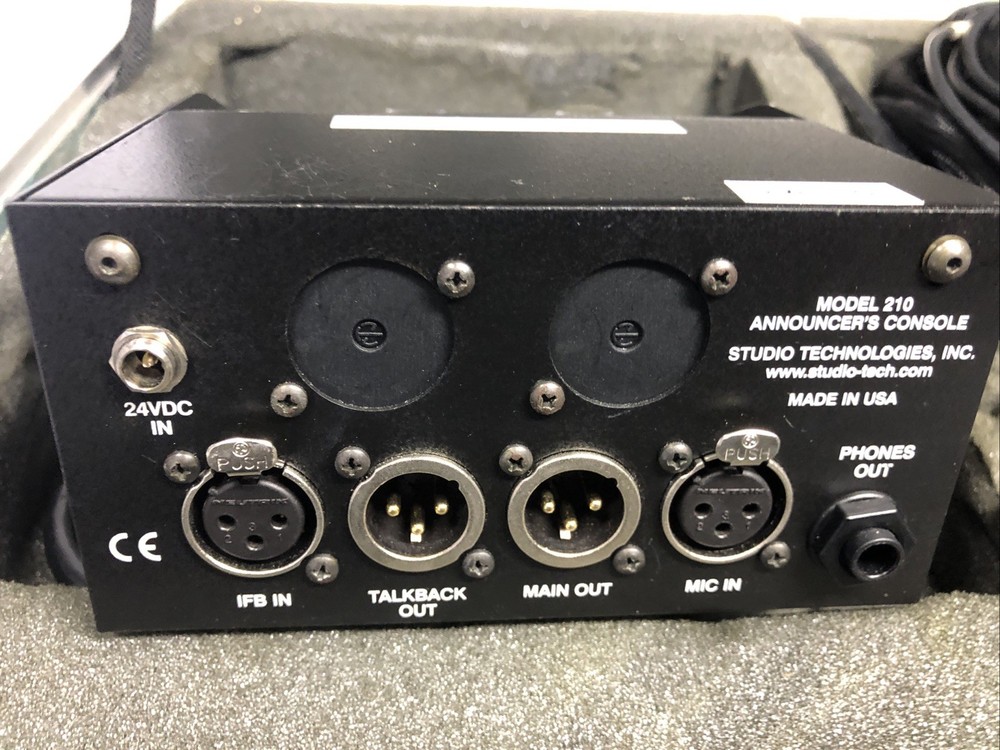 Studio Technologies M210 Model 210 Announcer's Console And Case And Extras