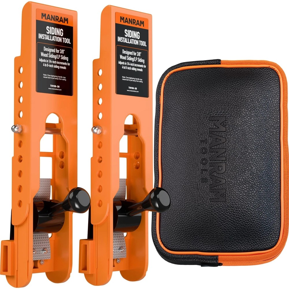 2 Pack Siding Installation Tools, 3/8-Inch Lap Siding Gauge, Pouch, Adjustable