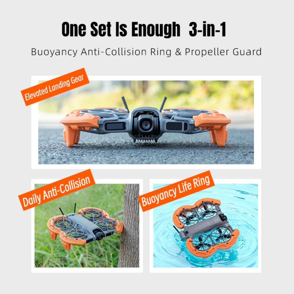 Floating Propeller Guard for DJI NEO2 Scratch & ShockResistant Orange