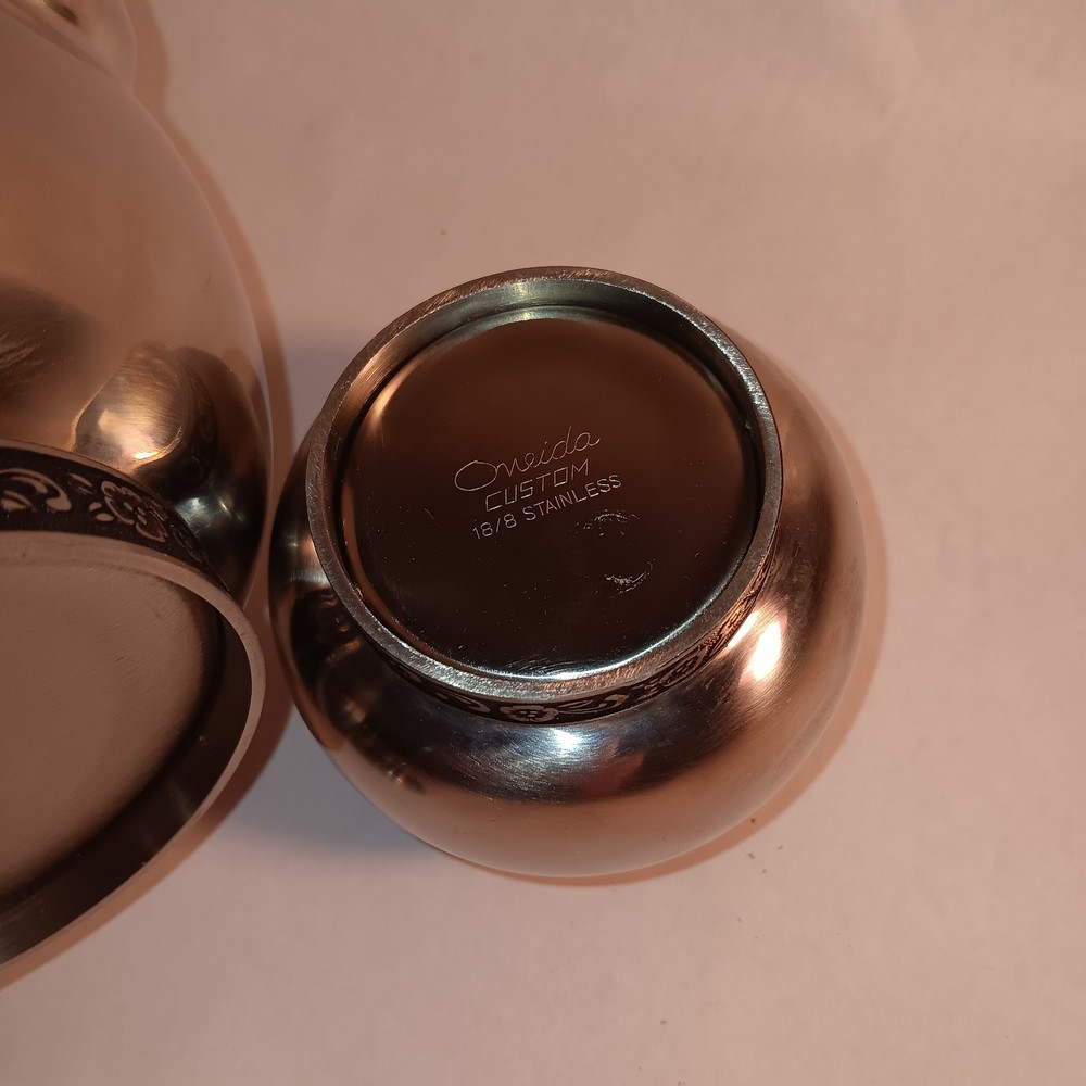 Oneida 18/8 Stainless Tea Set Vintage