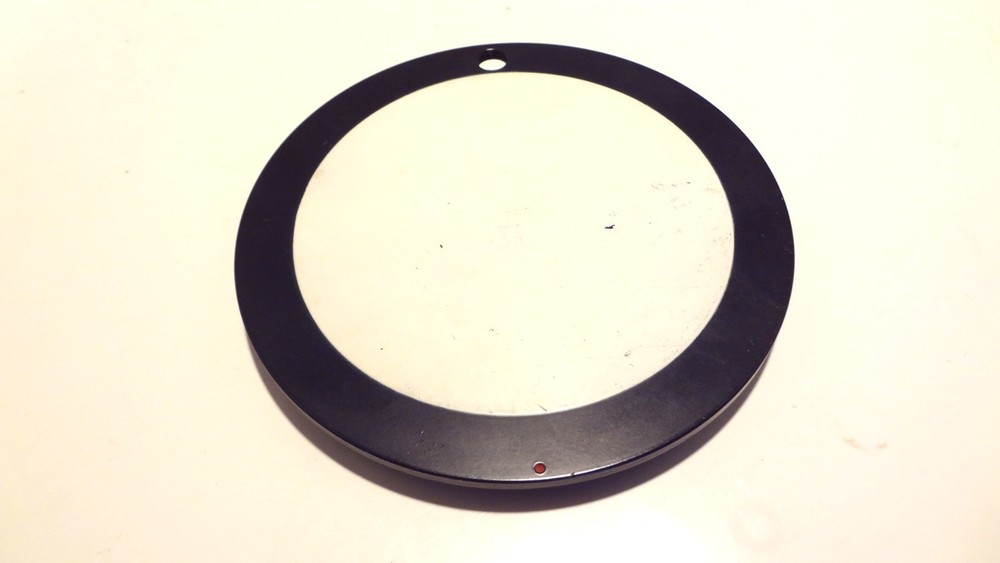 MICROSCOPE EXTRA LARGE STAGE PLATE 141MM DIAM WITH CUSTOM MOUNTING ADAPTOR