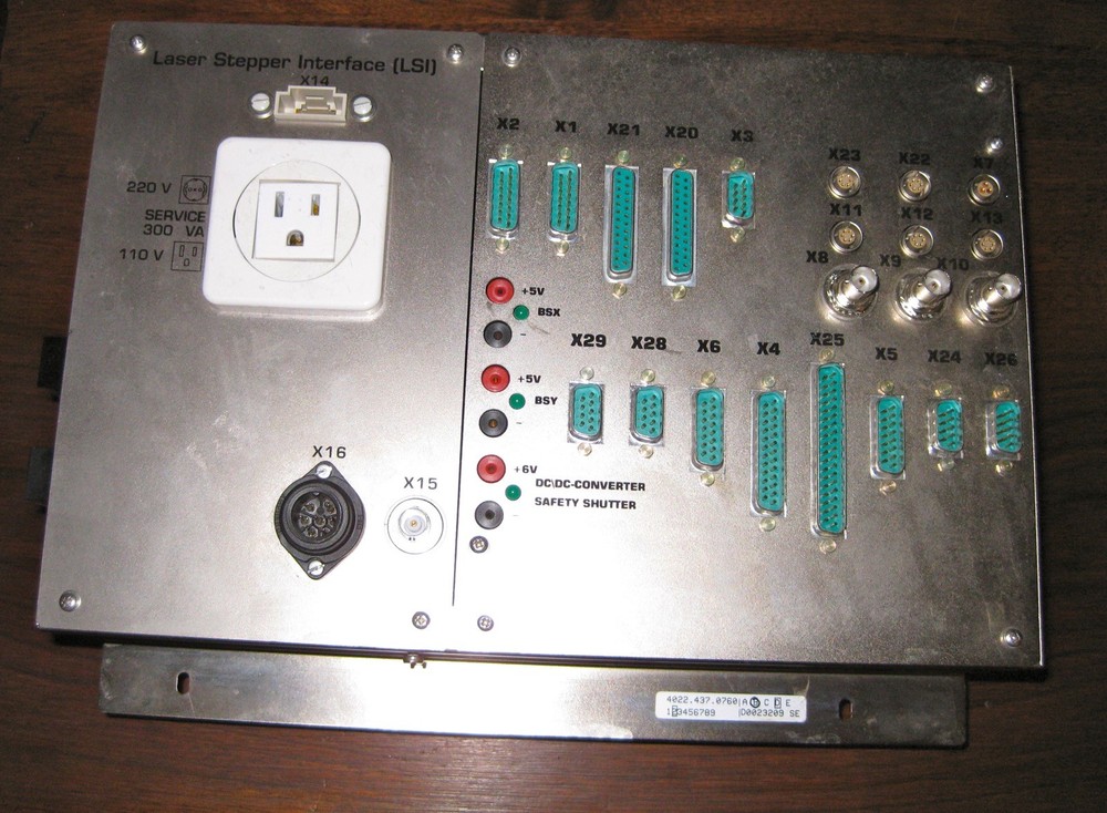 LSI Laser Stepper Interface Control Unit Integrated Safety Circuits Machine Emc2